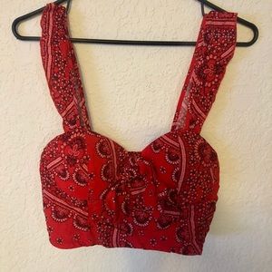 Target - Bandana Padded Crop Top